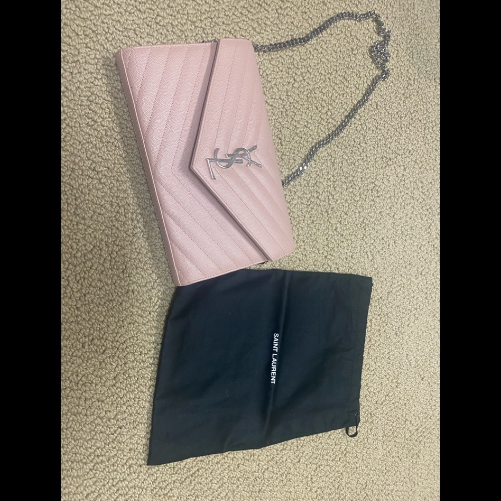 Saint Laurent Monogram Chain Wallet like new